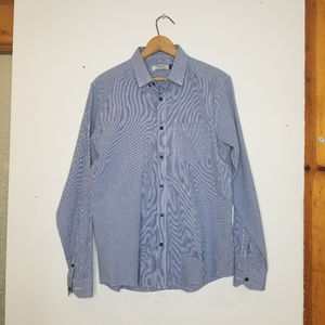 Topman Gingham Long-Sleeved Button Down Top 52